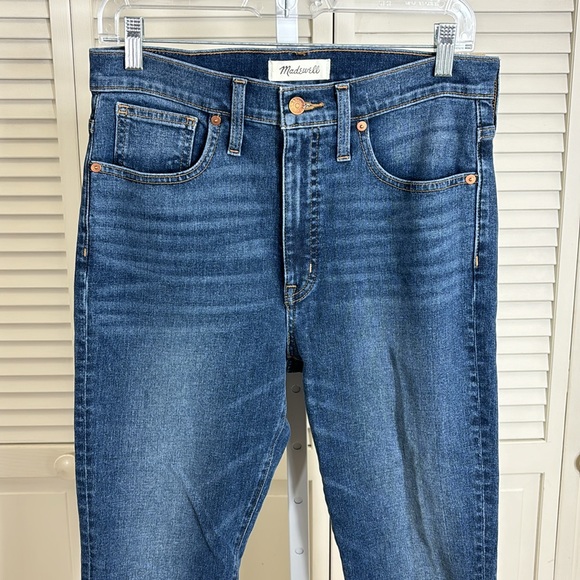 NWT Madewell 11" High-Rise Skinny Jeans Markland Wash Tencel Denim Size 28 - Picture 6 of 16